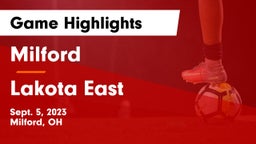 Milford  vs Lakota East  Game Highlights - Sept. 5, 2023