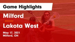 Milford  vs Lakota West  Game Highlights - May 17, 2021
