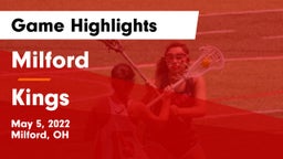 Milford  vs Kings  Game Highlights - May 5, 2022