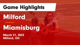 Milford  vs Miamisburg  Game Highlights - March 21, 2023