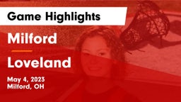 Milford  vs Loveland  Game Highlights - May 4, 2023