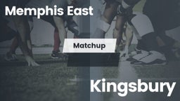 Matchup: Memphis East High vs. Kingsbury 2016