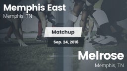 Matchup: Memphis East High vs. Melrose  2016
