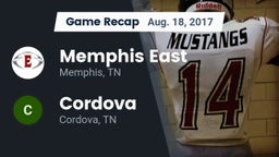 Recap: Memphis East  vs. Cordova  2017