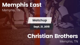 Matchup: Memphis East High vs. Christian Brothers  2018
