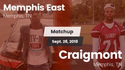 Matchup: Memphis East High vs. Craigmont  2018