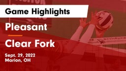 Pleasant  vs Clear Fork  Game Highlights - Sept. 29, 2022
