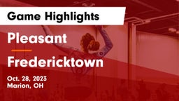 Pleasant  vs Fredericktown  Game Highlights - Oct. 28, 2023
