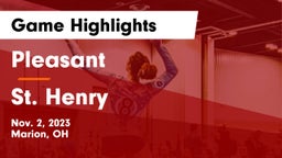 Pleasant  vs St. Henry  Game Highlights - Nov. 2, 2023