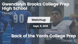 Matchup: Brooks College Prep/ vs. Back of the Yards College Prep 2018