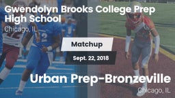 Matchup: Brooks College Prep/ vs. Urban Prep-Bronzeville  2018