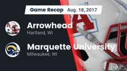 Recap: Arrowhead  vs. Marquette University  2017