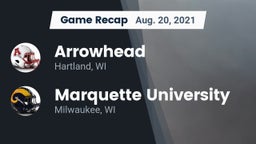 Recap: Arrowhead  vs. Marquette University  2021