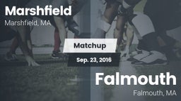 Matchup: Marshfield High vs. Falmouth  2016