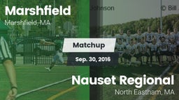 Matchup: Marshfield High vs. Nauset Regional  2016