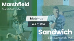 Matchup: Marshfield High vs. Sandwich  2016