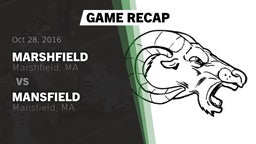 Recap: Marshfield  vs. Mansfield  2016