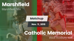 Matchup: Marshfield High vs. Catholic Memorial  2016