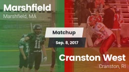 Matchup: Marshfield High vs. Cranston West  2017