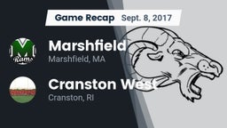 Recap: Marshfield  vs. Cranston West  2017