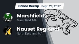 Recap: Marshfield  vs. Nauset Regional  2017