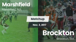 Matchup: Marshfield High vs. Brockton  2017