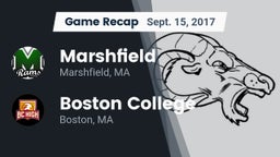 Recap: Marshfield  vs. Boston College  2017