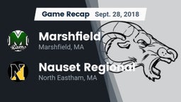 Recap: Marshfield  vs. Nauset Regional  2018