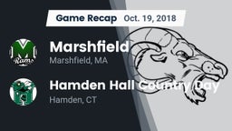 Recap: Marshfield  vs. Hamden Hall Country Day  2018