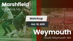 Matchup: Marshfield High vs. Weymouth  2019