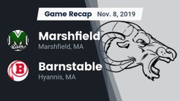 Recap: Marshfield  vs. Barnstable  2019