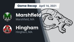 Recap: Marshfield  vs. Hingham  2021