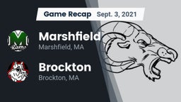 Recap: Marshfield  vs. Brockton  2021