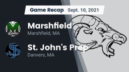 Recap: Marshfield  vs. St. John's Prep 2021