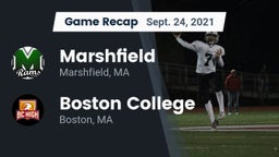 Recap: Marshfield  vs. Boston College  2021