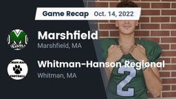 Recap: Marshfield  vs. Whitman-Hanson Regional  2022