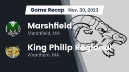 Recap: Marshfield  vs. King Philip Regional  2023
