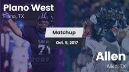 Matchup: Plano West High vs. Allen  2017