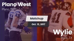 Matchup: Plano West High vs. Wylie  2017