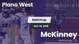 Matchup: Plano West High vs. McKinney  2018