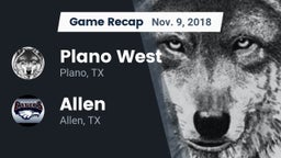 Recap: Plano West  vs. Allen  2018