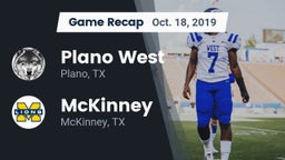 Recap: Plano West  vs. McKinney  2019