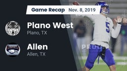 Recap: Plano West  vs. Allen  2019