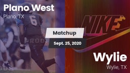 Matchup: Plano West High vs. Wylie  2020