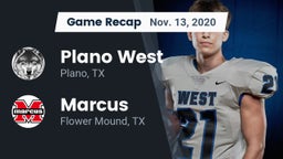 Recap: Plano West  vs. Marcus  2020