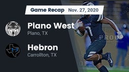 Recap: Plano West  vs. Hebron  2020