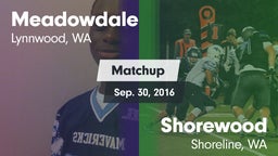 Matchup: Meadowdale High vs. Shorewood  2016