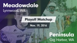 Matchup: Meadowdale High vs. Peninsula  2016