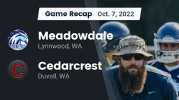 Recap: Meadowdale  vs. Cedarcrest  2022