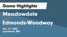 Meadowdale  vs Edmonds-Woodway  Game Highlights - Jan. 27, 2023